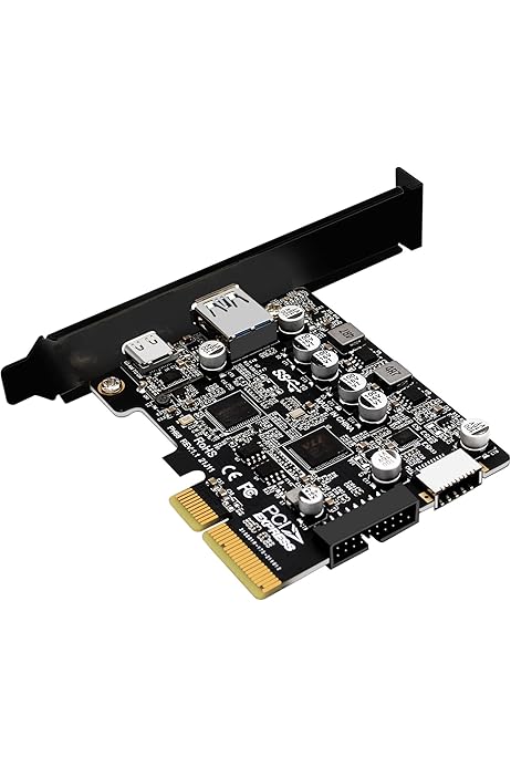 Tarjeta De Expansión PCI-E A 7 Puertos USB 3.2 - 5 Gbps, Compatible Con Windows Y Linux, Para PC De Escritorio