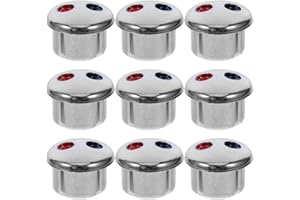 UKCOCO Hot and Cold Signs Faucet Button: 10pcs Faucet Hot and Cold Water Markers Buttons for 6.8mm Holes