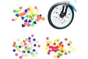 YPYMOD Bunten Fahrradspeichen Fahrrad Zubehör Kinder für Mädchen und Jungen Speiche Perlen, DREI Typen