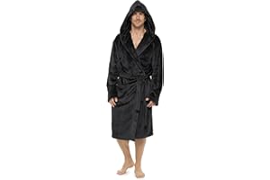 CityComfort Robe de Chambre Homme, Peignoir à Capuche en Polaire