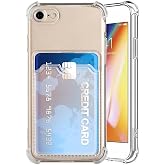 KZY İLETİŞİM Apple iPhone SE 3 2022 Kapak Kamera Korumalı Kartlıklı Darbe Emici &Ouml;zellikli Şeffaf Silikon Kılıf