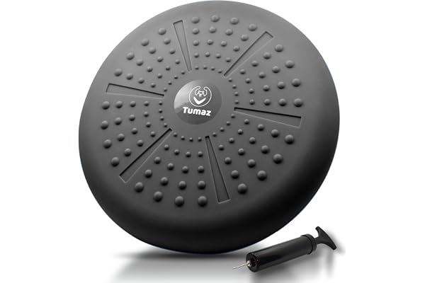 Tumaz Coussin d'équilibre – Siège pivotant pour améliorer la posture assise et rester concentré pour les enfants sensoriels, équilibre disque à noyau et assise flexible [planche d'équilibre extra