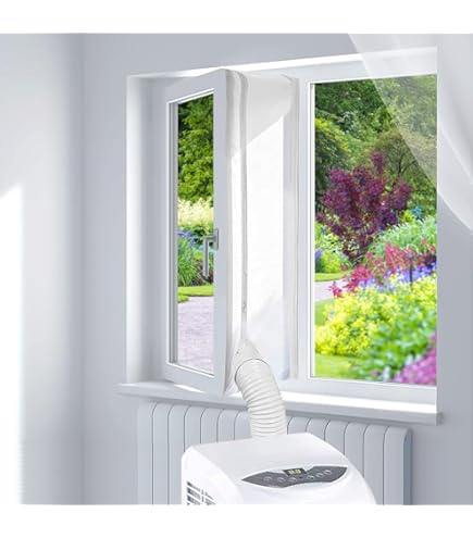 Guarnizione Universale Per Finestre Per Condizionatore Portatile Asciugatrice Airlock Per Tutti Condizionatori Portatili Hot Air Stop Facile Da Installare Senza Bisogno Di Perforazioni