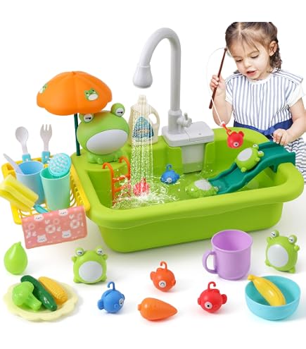 Mini évier et robinet de cuisine pour enfants de 3 à 6 ans