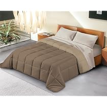 Piumone Invernale Matrimoniale 250x200 Cm - Microfibra Manopesca 300 Gr/mq, Caldo E Morbido, Lavabile - Made In Italy