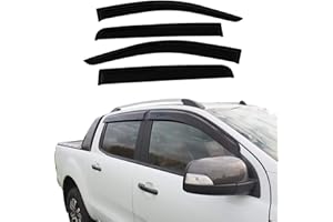 JHCHAN Deflettori D'aria Deflettori del vento anteriori e posteriori per Ford Ranger Wildtrak T6 T7 T8 2012-2022 MK1 MK2 MK3 XL XLT Tremor Limited Platinum Raptor