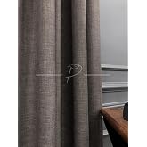 Fon Perde Natural Keten Ultra D&ouml;k&uuml;ml&uuml; L&uuml;x Perdelik 200 x 270 Koyu Vizon