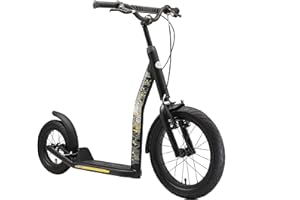 STAR SCOOTER Monopattino Bambini 2 Ruote da 8 Anni | Scooter Regolabile 16" Pollici con Ruote Grandi Pneumatico