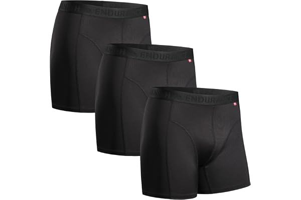 DANISH ENDURANCE Sportkalsonger för män, andas, skavfria, 3-pack