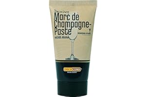 DECOCINO Marc de Champagne-Paste - 50 g - Backaroma zum Verfeinern von Pralinen, Desserts & Kuchen - gebrauchsfertig und vegan