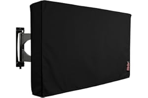 iBirdie Outdoor TV Umfasst 132,1 cm – 139,7 cm Innen Bottom Cover und Kratzfest rutschsicher – Wetterfest & Staubdicht 300 Denier Polyester Material-Compatible mit Wand- und Steht