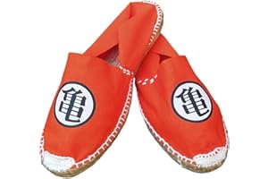 RAINUP Sneakers Dragon Orange Kanji Kame unique Jute Canvas Esparto - Unisex- Espadrilles Canvas 100% organic cotton design Ball Anime - Sneakers de Manga y Artes Martial Arts