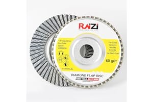 KLENBO Diamant-Flip-Schleifscheibe geeignet für Stein, Beton, Glas und Metall，115 x 22,23 mm Diamant-Lamellenscheibe(#60)