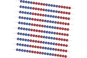 Geosar 10 Stück Grundschüler Rechenketten mit 20 Perlen Rote und Blaue Rechenperlen mit Seil Geschenke Rechenketten für Mädchen Jungen 1.Klasse Erster Schultag Lernwerkzeug für Grundschule Einschulung