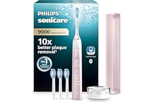 Szczoteczka elektryczna Philips Sonicare DiamondClean 9000, wersja specjalna, szczoteczka soniczna z aplikacją, czujnik nacisku, podstawka do ładowania, kolor różowy, model HX9911/79