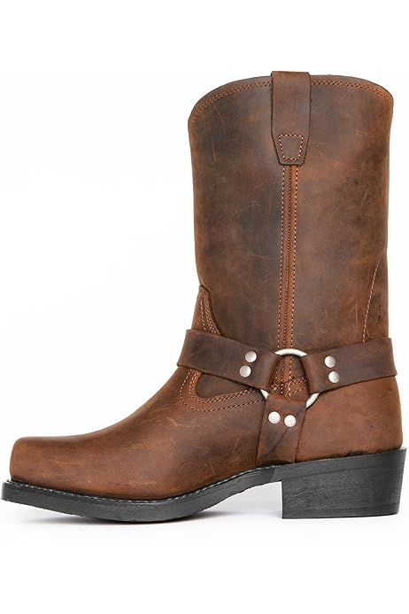 Stradivarius - Stivali Cowboy Con Tacco Marroni - Foto 6