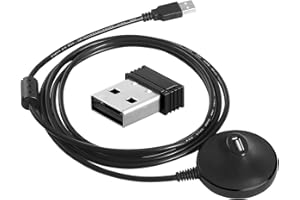 CooSpo ANT+ USB Stick Dongle Empfänger Adapter mit 6.56Ft Verlängerungskabel für Zwift Fahrradtrainer, Kompatibel mit BKOOL/TacX/Cadence Virtual Reality/PerfPRO Studio/Rouvy/TrainerRoad
