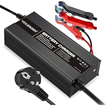 Ruipoo 14,6V 20A LiFePO4 Ladegerät – 3-stufig, Intelligentes Ladegerät Mit Mehrfachschutz Für 12V/12,8V Lithium-Akkus