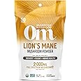 Om Organic Mushroom Superfood Powder, Lions Mane, 3.5 Ounce (50 Servings), Memory Support, Focus, Clarity & Nerve Health Supplement, 3.5 Ounce (Pack of 1)