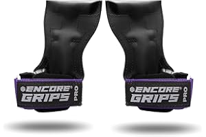 ‎ENCORE GRIPS Encore Grips® Zughilfen für Krafttraining Fitness Bodybuilding Gewichteheben Kraftsport Lifting, mit Handgelenk Handbandage Gewichte Training Handschuhe Griffe Gym Equipment