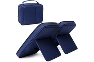 CITYCHASE Bible Covers for Men & Women, Bible Case Carrying Church Bag with Book Stand, Bible Bag with Handle, Zipper and Multi-Pockets for Scripture Study Bible Protector, Navy (Patent Pending)