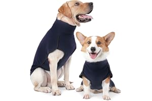HEYWEAN Felpa per cani Gilet in pile elasticizzato Pullover per cani caldi Pullover per cani di piccola e media taglia Abbigliamento invernale per interni ed esterni