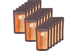 LILA LOVES IT Soupe Moro de carottes bio pour chiens - aide en cas de diarrhée, apaise l'estomac et soutient la flore intestinale, végétalien, SOUPE MORO DE CAROTTES BIO, 18 x 130ml sachets