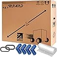 SelfHold TV Box Kit for Moving House with Foam Corners & Bubble Wrap & Easy Grip Hand Holds - Available Size 22 inch to 85 inch - Double Wall Solid Cardboard TV Box (24 Inch)