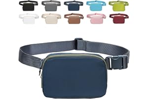 AIDBUCKS ABK Marsupio di moda Marsupio sportivo impermeabile Marsupio da trekking Tessuto in nylon 2 scomparti principali e scomparti in rete Cerniera Tracolla regolabile donna/uomo (Blu)