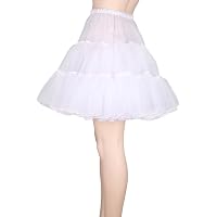 Deguisement Annee 80 Femme Jupon Vintage Dresstells Années 50 - Tulle Rockabilly Longueur 66cm Rose Taille M 69-90cm