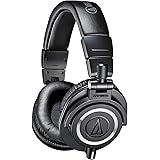 Audio-Technica M50x Professional Studio Headphones for studio recording, creators, DJs, gaming, podcasts and everyday listeni