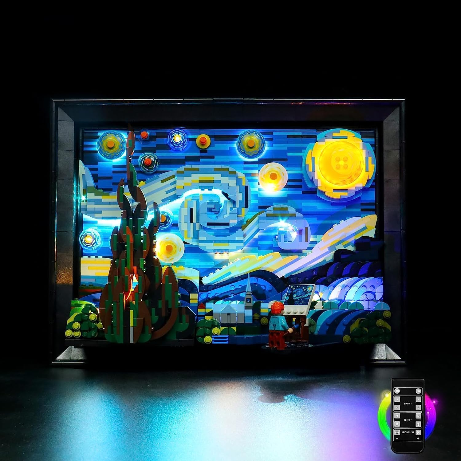 21333 LEGO Ideas Starry Night VIncent Van Gogh Kit de luz LED regalo creativo para adultos (juego sin modelo)