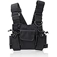 KEESIN Radio Walkie Talkie Chest Pocket Harness Bags Pack Backpack Holster Two Way Radios Carry Case Accessory Holder (Type B)