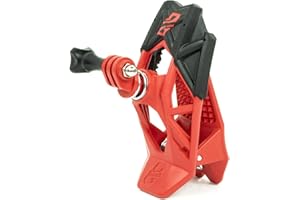 Dango Design Gripper Mount - Universal Clamp Mount for Action Cameras, Use as a Mount on Motorcycles, Powersports Helmets & More - Ripper Red