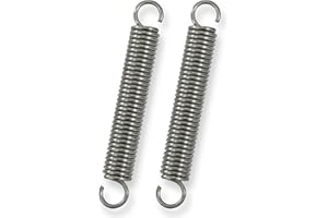 GUNGY Molle a Trazione 100mm Molla di Trazione Doppio Gancio in Acciaio Inossidabile Diametro Filo 2,2mm Diametro Esterno 15mm Tiro 11,8kg 2 Pezzi