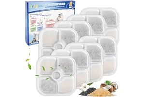 MyfatBoss 8 Pack Cat Fountain Filters for Catit Pixi, Cat Water Fountain Filters for Pixi 43717 Cat Drinking Fountain, Pet Water Fountain Filters