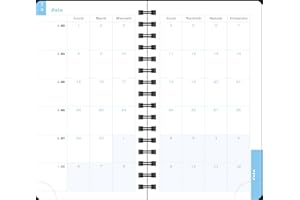 Exacompta 160432E - Recharge agenda de poche Lady 16S spiralé - 9 x 16 cm - Semainier Janvier à décembre 2026