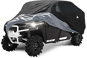 ‎WALSER Walser Abdeckplane Quad All Weather Basic, Quad Abdeckplane wasserdicht, Quad Garage, Quad Zubehör, UV-beständige Quad Abdeckplane auch für E Quad, Quad Plane, wetterfeste Abdeckung Plane schwarz L