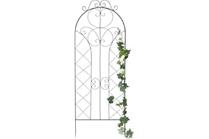 DanDiBo Supporto per piante rampicanti in metallo, XXL, altezza 150 cm, larghezza 50 cm, con decorazione 96017