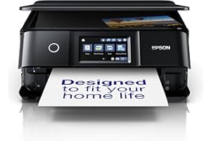 Epson Imprimante Expression Photo XP-8700, Multifonction 3-en-1 : recto verso / Scanner / Copieur, A4, Jet d'encre 6 couleurs, Wifi Direct, Ecran tactile, Cartouches séparées, Compact, Noir