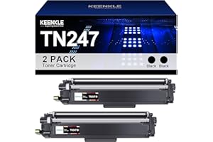 KEENKLE TN-243BK TN-247BK TN243BK TN247BK Toner compatibile per Brother TN-243 TN-247 TN 243 247 MFC-L3750CDW MFC-L3770CDW DCP-L3550CDW HL-L3230CDW HL-L3210CW MFC-L3710CW (2 nero)