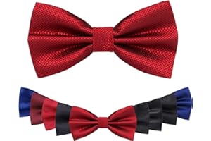 EHIOG Klasyczne męskie zawiązane muszki, muszka smokingowa regulowana formalna muszka dla dzieci i mężczyzn wesele fantazyjne proste muszki