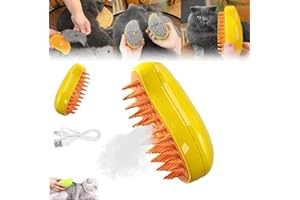 ‎HOIDOKLY Steamy Katzenbürste, 3 in 1 Katze Dampfbürste, Selbstreinigende Dampfkatzenbürste, Katzendämpferbürste für Massage, Multifunktionale Katzenpflegebürste, Elektrischer Haustier-Massagekamm