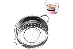 ysister Cesta de Vapor Inoxidable, Inserto de vaporizador de Acero Inoxidable, Vaporera Multiusos, Cesta Vaporera de Verduras, para Pescado, Verduras, Patatas