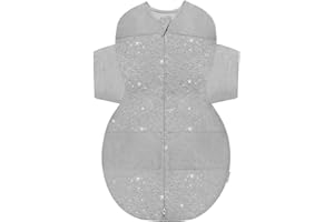 HAPPIEST BABY 100% Organic SNOO Sleep Sack - Small - Graphite Stars