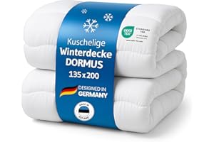 ‎THIRD OF LIFE Bettdecke 135x200 Winter, Ökotex 100, Winterbettdecke 135 x 200 extra warm, Weiche Stepp-Decke von Schlafexperten, Blanket Made in EU atmungsaktiv
