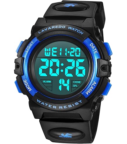 Rziawssa Enfants Numérique Montre Étanche 50M, Garçons Filles Adolescents Numérique Montre Avec Bracelet En TPU Adapté De 4 à 14 Ans Avec LED, Chronomètre Et Calendrier (Blanc&Rose