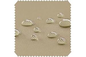 novely® OXFORD BIG 600D - Wasserfester Outdoorstoff - Robuster Polsterstoff - Wasserdichter Möbelstoff - Waterproof Meterware 1 lfm 34 Dunkel Beige