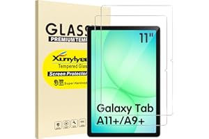 XunyLyee 2 pezzi, Pellicola Protettiva per Samsung Galaxy Tab A9 Plus/ A11 Plus/ A9+/ A11+ (11 Pollici) Vetro Temperato