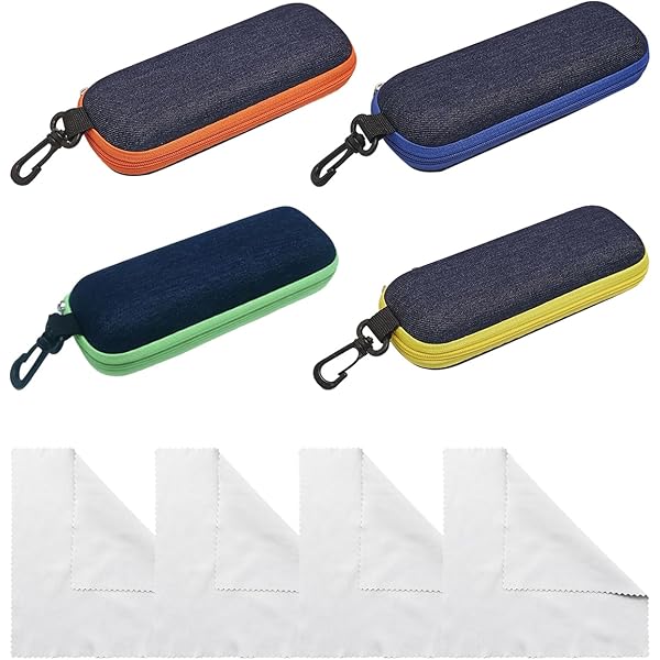 Funda Rígida Para Gafas NPOOYI - Protección Antiaplastamiento Con Paño De Limpieza